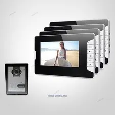 7inch Wired Video Door Phone Intercom System with Intra-monitor Audio Intercom