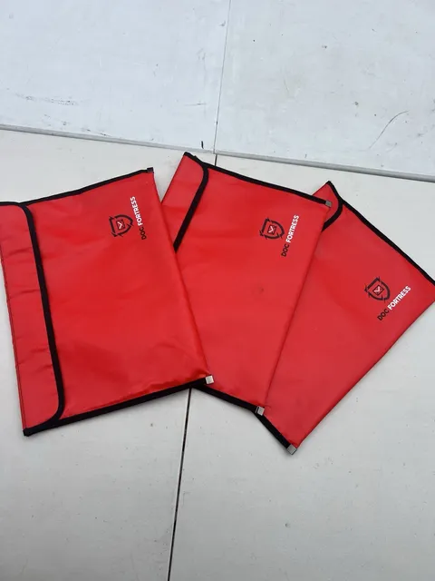Lot Of 3 DOC FORTRESS FIREPROOF DOCUMENT BAGS SIZE 15” X 11”