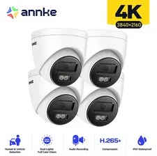 ANNKE 4K POE Security IP Camera Audio Recording C800 8MP Outdoor Night Vision AI