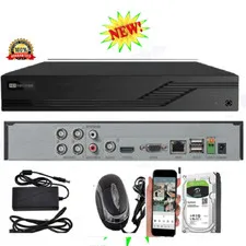 4 Ch Hybrid 4in 1 Full HD  Digital Video Recorder DVR Security System +free 2TB