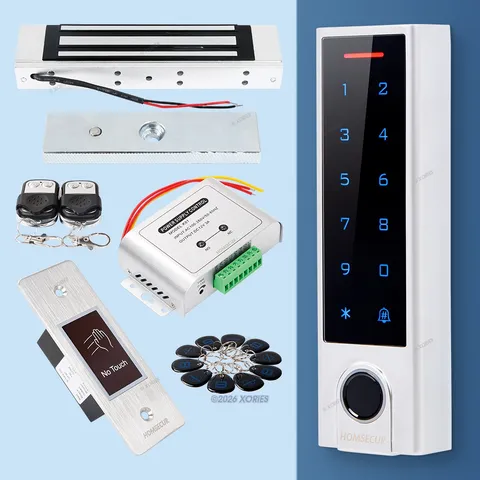 HOMSECUR IP66 APP WIFI Fingerprint Access Control Set Waterproof 180KG Mag Lock