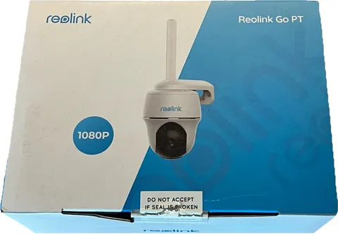 Reolink Go PT 4G LTE 1080P Pan/Tilt Wire-Free IP64 Camera & Solar Panel OPEN BOX