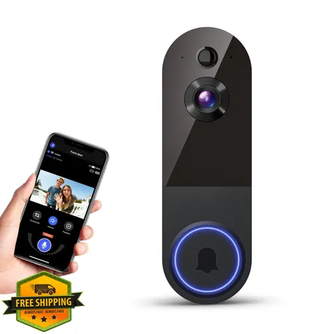 NodeGlow Wi-Fi Video Doorbell Camera 1080p Night Vision