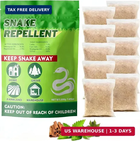 Snake Repellent for Yard Powerful,10 Pack Safe for Home Yard, Pet Safe, Natural
