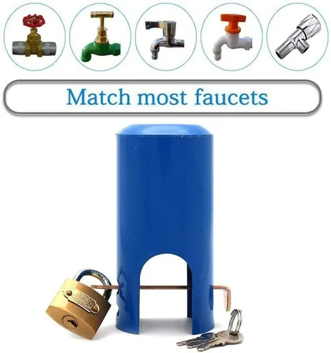 Insulated Garden Hose and casing Lock and Cover - Water Saving Outdoor Faucet