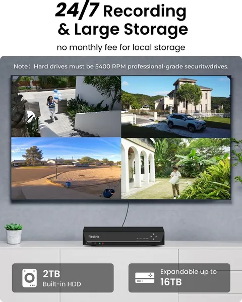 REOLINK RLK8-800B4 4K Security Camera System