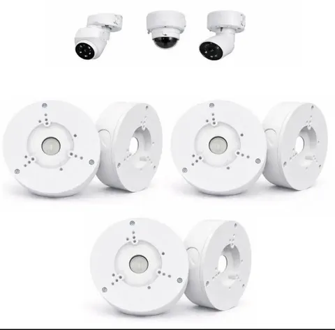 6 Pack PFA130-E Security Camera Junction Box (ABS) Indoor & Outdoor Surveillance