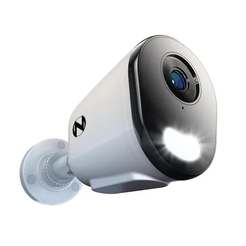 Wired IP 4MP Deterrence with 2-Way Audio - White