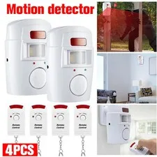 2 Set Motion Sensor Wireless Security Alert System Home Driveway Alarm Garage