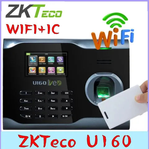 ZkTeco U160 WiFi+IC TCP/IP Fingerprint Time Attendance Time Clock Time Recorder