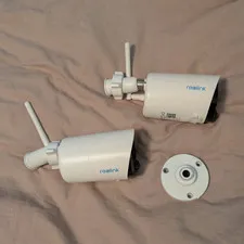 Reolink Argus Eco Wireless Wi-Fi IP/Network Bullet Security Cameras 2-Pack White