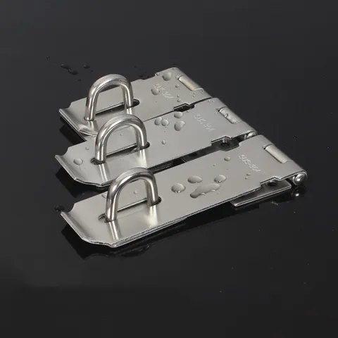Stainless Steel Door Buckle Padlock Hasp Shed Latch Door Clasp Lock Gate Bolt