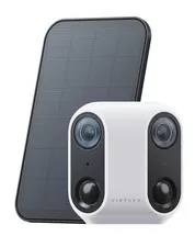 XM1 Dual-Lens Solar Security Camera Outdoor Wireless, Starlight Night Vision,...