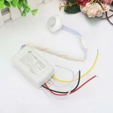 Automatic Auto Light Lamp Control Switch 110/220V IR Infrared Body Motion Sensor