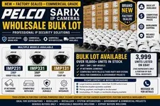 Commercial CCTV Camera Wholesale | Pelco Sarix IP Cameras | Bulk Lot 3999 Units