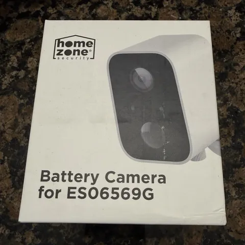 Home Zone Security ES06569G Battery Wi-Fi IP Camera Indoor/Outdoor White/Black