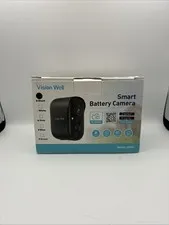 NIB Vision Well Smart Battery Camera CG6S-Black 2 Way Audio