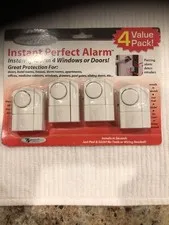 Handy Trends Instant Perfect Alarms 4 Pack Doors or Windows Fast Install Loud 