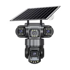 Solar HD Triple-Lens Cam – 4G, Night Vision, AOV Surveillance