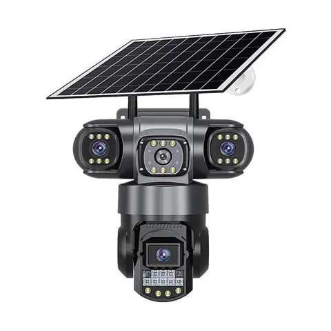 Solar HD Triple-Lens Cam – 4G, Night Vision, AOV Surveillance