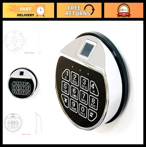 Digital Fingerprint Lock Replacement for Gun Safe & Cabinet - Biometric Security