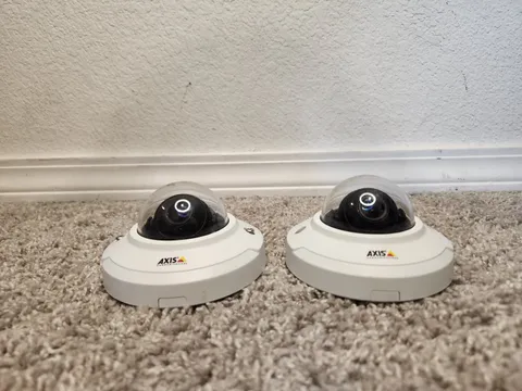 Lot of 2 Used Axis M3044-V 720p Network Mini Dome Cameras