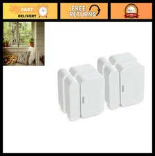Entry Sensor Pack of 4 for Window & Door Security - Compatible with Home Alarm S