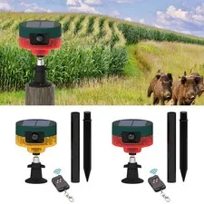 Solar Alarm LED Strobe Light Infrared Motion Sensor Detector for Home, Farm,Yard