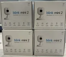 🔥 NIB (4-Pack) Blink Mini Indoor Plug-In HD 2nd Gen Security Cameras