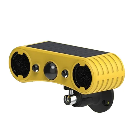 4 Modes Outdoor Solar Alarm 129dB Motion Sensor With Dog Barking Gunshot Sounds