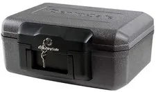 Fireproof Safe with Key Lock, 0.18 cu. ft. Fire Resistant Box with Bolt Down Kit