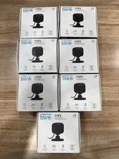 Lot Of 7. Blink Mini Indoor 1080p Wi-Fi Security Camera BCM00300UB - Black.