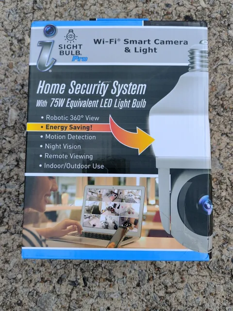 New Sight Bulb WiFi Smart Camera & Light Pro, 75W Equivalent LED Light