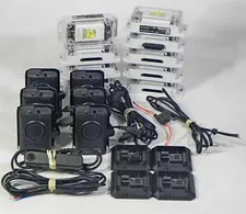 AXON FLEET 2 LOT OF 6 FRONT CAM (AX1014) 10 BATTERIES 4 DOCKS 1 REAR CAM TESTED