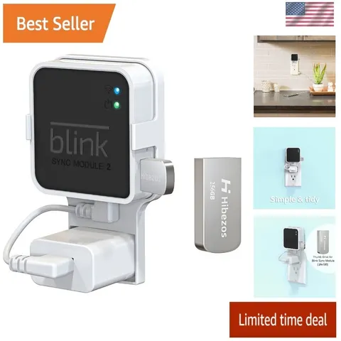 Blink Sync Module 2 Wall Mount & 256GB USB Flash Drive for Local Video Storage