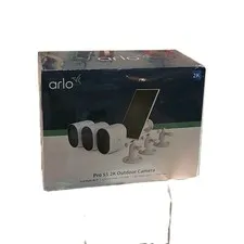 Arlo Pro 5S 2K Spotlight Camera 3 Pack With Solar Panel VMK4360P