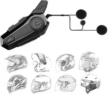 Bluetooth Motorcycle Helmet Wireless Intercom Headset | 2-Way 400M range interco