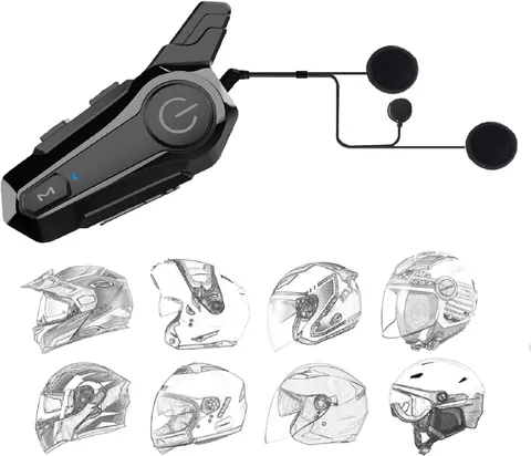 Bluetooth Motorcycle Helmet Wireless Intercom Headset | 2-Way 400M range interco