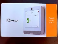 PowerG Qolsys IQ Panel 4 Touchscreen Alarm Control Panel, White