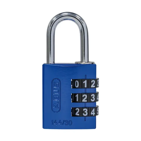 ABUS Padlock 30mm - Resettable Combination Padlocks-BLUE-Free Post-14430BLU