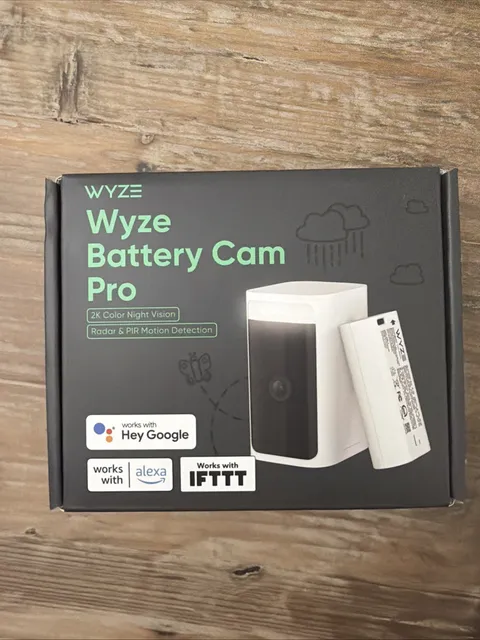Wyze WYZECOP Battery Cam Pro Security Camera - White
