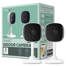 Merkury Smart Indoor Camera 1080p WiFi 2 Pack Night Vision FREESHIP