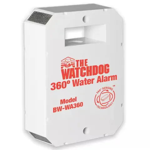 110 Db Battery Operated Water Alarm with 360 Sensing Technology