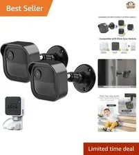Adjustable Mounting Bracket Set for Blink Outdoor 4/2K+ - 360° Swivel & Sturdy