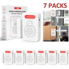 Refrigerator Alarm Wireless Doorbell Sensor 3-Level Volume Voice Window Alert ×7