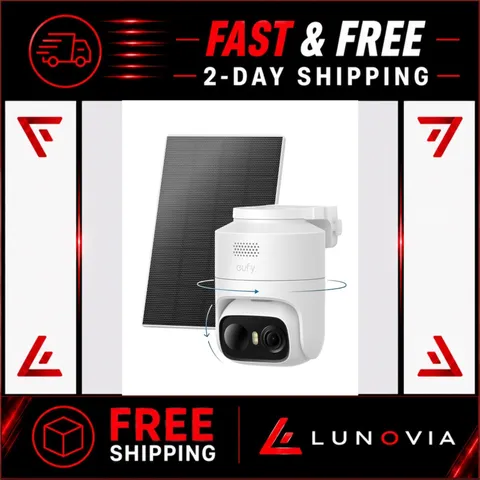 eufy Security eufyCam C37 Wireless Solar Camera 2K AI Tracking Night Vision