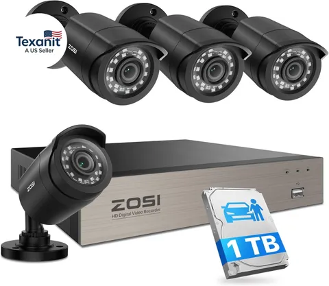 3K Lite Security Camera System with AI Human Vehicle Detection,H.265+ 8CH HD TVI