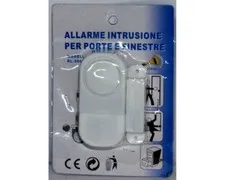 Magnetic intrusion alarm for doors and windows with battery siren