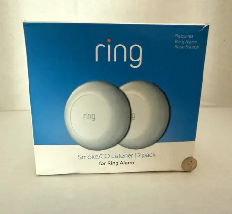 Ring Smoke/CO Listener 2-Pack Z-Wave Wireless for Ring Alarm, White