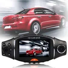 2.7" LCD Dual Lens Car Vehicle Dash Camera DVR Cam Night Vision Recorder